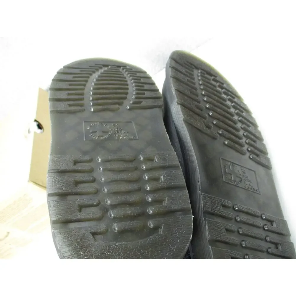 Dr Martens Jorge II Black Faux Fur Sling Back Mules Shoes Womens Sz 10 Mens Sz 9